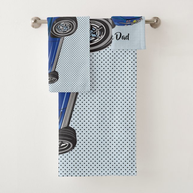 Ensemble de serviettes de bain Blue Classic Corvet (En situation)