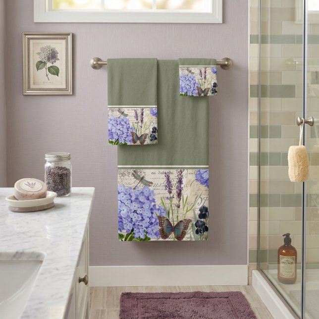 Ensemble de serviettes de bain botaniques (Créateur téléchargé)