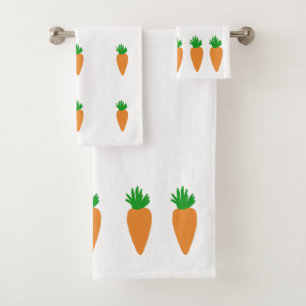 Ensemble de serviettes de bain "Carottes"