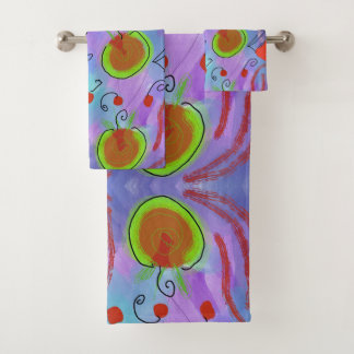 Ensemble de serviettes de bain Cerises à boire
