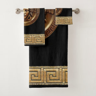Ensemble de serviettes de bain Clé grecque à méand
