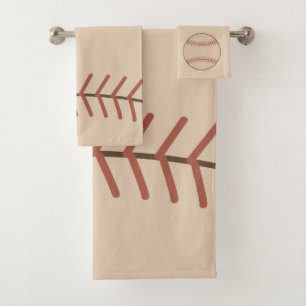 Ensemble de serviettes de bain de baseball vintage