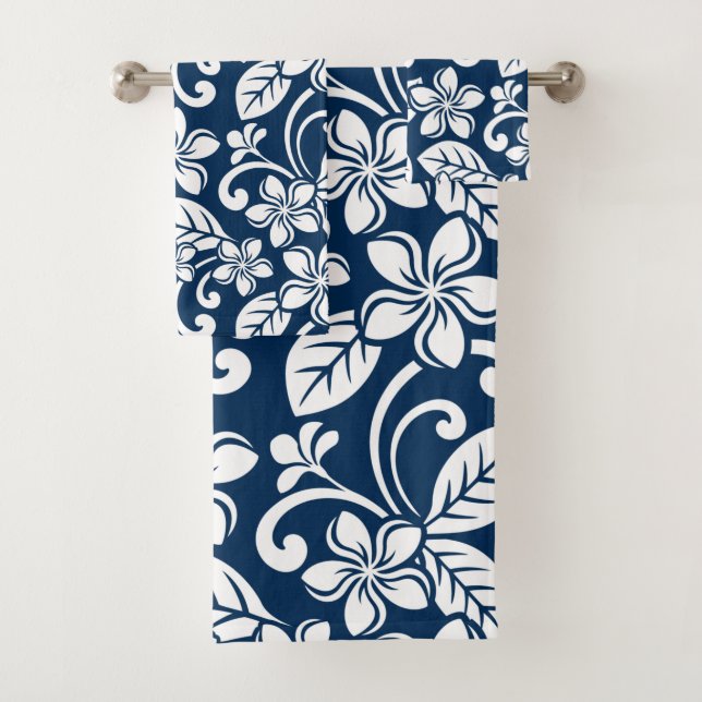 ENSEMBLE DE SERVIETTES DE BAIN DE L'ÎLE PLUMERIA ( (En situation)