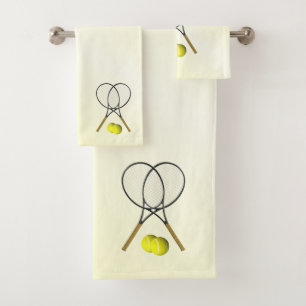 Ensemble de serviettes de bain de sport Jaune de t