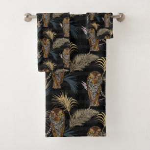 Ensemble de serviettes de bain de tigres