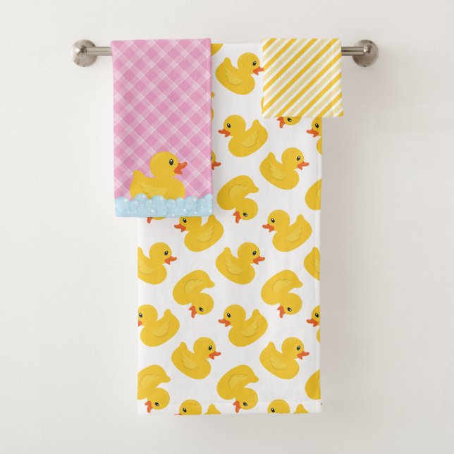 Ensemble de serviettes de bain en caoutchouc | Can (En situation)