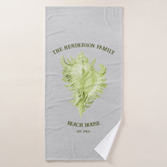 Ensemble de serviettes de bain en coquille en conc (Serviette de bain)