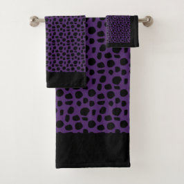 Ensemble de serviettes de bain en coton blanc Leop