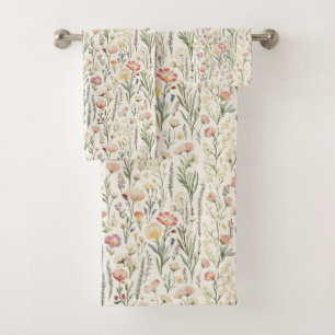 Ensemble de serviettes de bain Floral Springtime