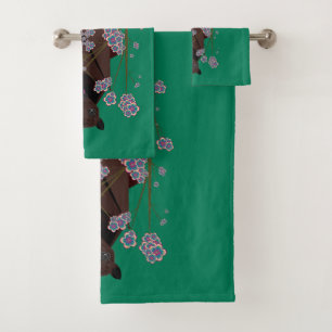 Ensemble de serviettes de bain Fox Jade volant