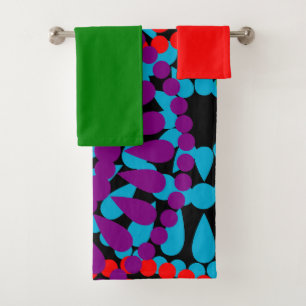 Ensemble De Serviettes De Bain Grands Cercles