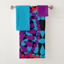 Ensemble De Serviettes De Bain Grands Cercles