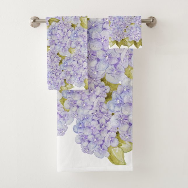 Ensemble de serviettes de bain Hydrangea Teintes d (En situation)