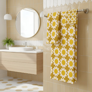 Ensemble de serviettes de bain jaune soleil super