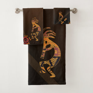 Ensemble de serviettes de bain Kokopelli de style