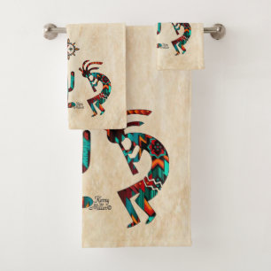 Ensemble de serviettes de bain Kokopelli Sud-Ouest