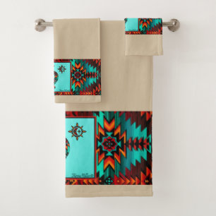 Ensemble de serviettes de bain Kokopelli Sud-Ouest