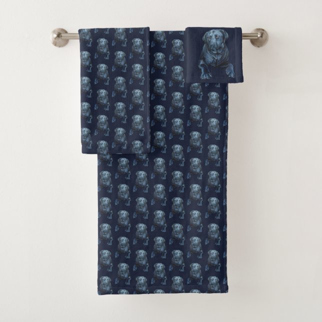 Ensemble de serviettes de bain Labrador Retriever  (En situation)