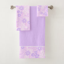 Ensemble de serviettes de bain Lavender Botanical 