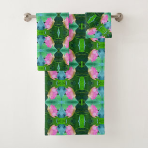 Ensemble de serviettes de bain - Lotus rose Abstra
