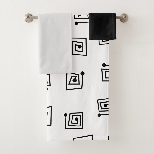 Ensemble de serviettes de bain Mazes (En situation)