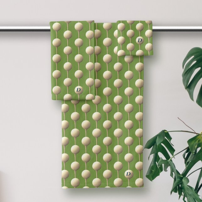 Ensemble de serviettes de bain Monogrammé du Motif (Créateur téléchargé)