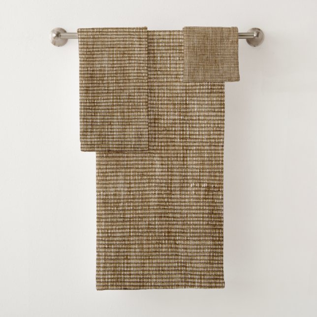 Ensemble de serviettes de bain Motif Burlap Rustiq (En situation)