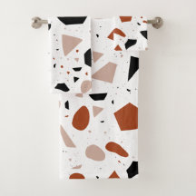 Ensemble de serviettes de bain Motif géométrique A