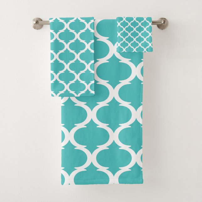 Ensemble de serviettes de bain Motif marocain mode (En situation)