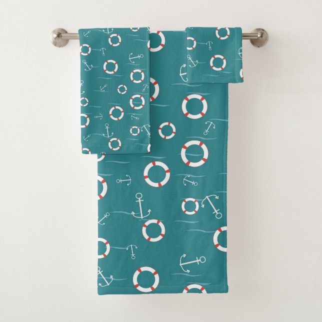 Ensemble De Serviettes De Bain Nautica (En situation)