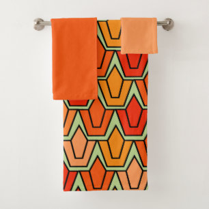 Ensemble de serviettes de bain Orange Tulip Field