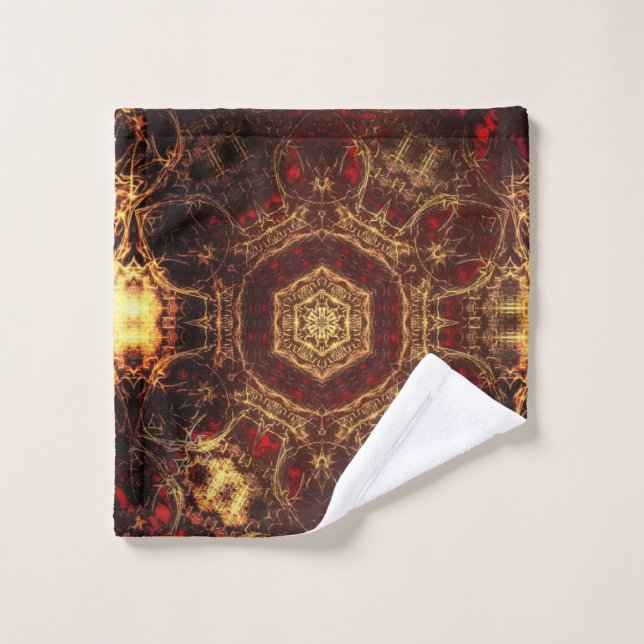 Ensemble de serviettes de bain Oriental en tapis (Gant de toilette)
