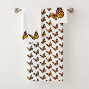 Ensemble de serviettes de bain - Papillons Monarch