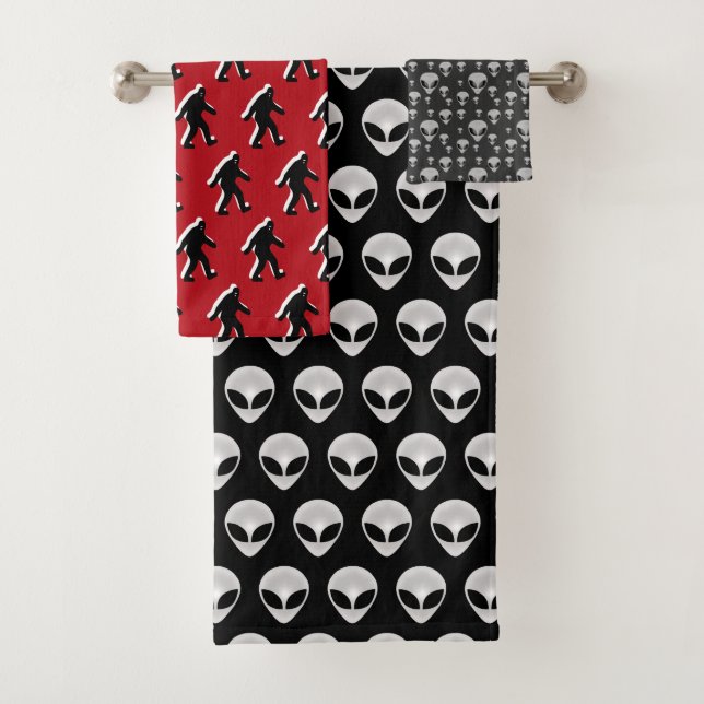 Ensemble de serviettes de bain paranormal (En situation)