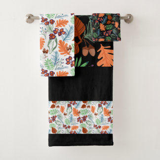 Ensemble de serviettes de bain parfumées à la forê
