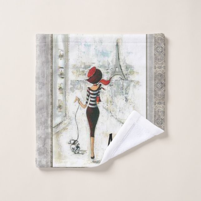 Ensemble de serviettes de bain Paris France (Gant de toilette)