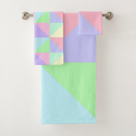 Ensemble de serviettes de bain Pastels