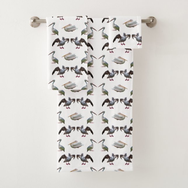 Ensemble de serviettes de bain Pelican Frenzy (En situation)