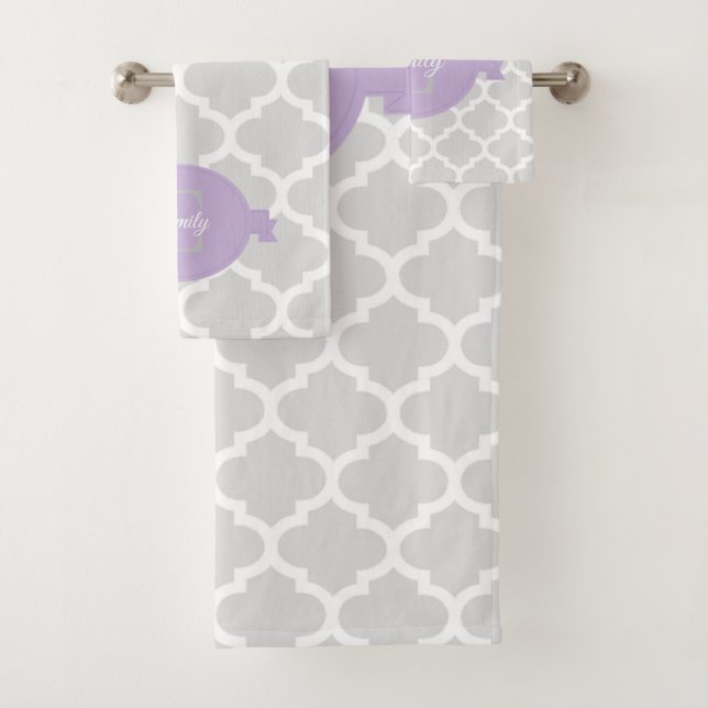 Ensemble de serviettes de bain personnalisées Lave (En situation)