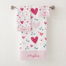 Ensemble de serviettes de bain personnalisées pour