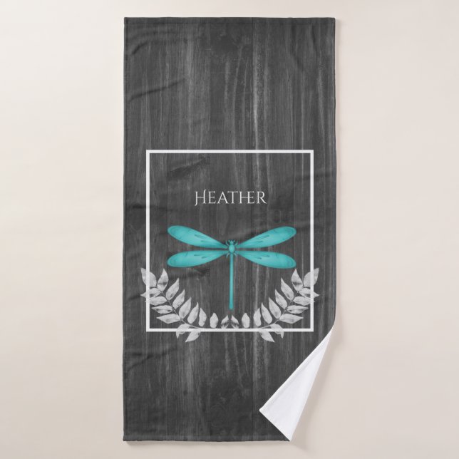 Ensemble de serviettes de bain personnalisées turq (Serviette de bain)