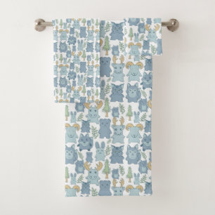 Ensemble de serviettes de bain pour animaux sauvag
