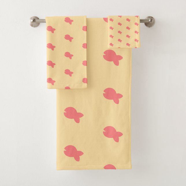 Ensemble de serviettes de bain pour enfants Poisso (En situation)