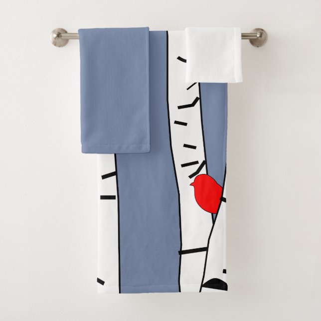 Ensemble de serviettes de bain pour oiseaux et ois (En situation)