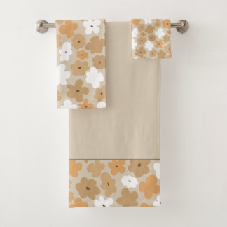 Ensemble de serviettes de bain Retro Floral Patter