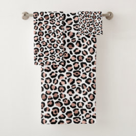 Ensemble de serviettes de bain rose Gold et Black