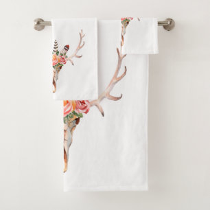 Ensemble de serviettes de bain Roses BoHo Animal S