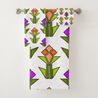 Ensemble de serviettes de bain tulipes