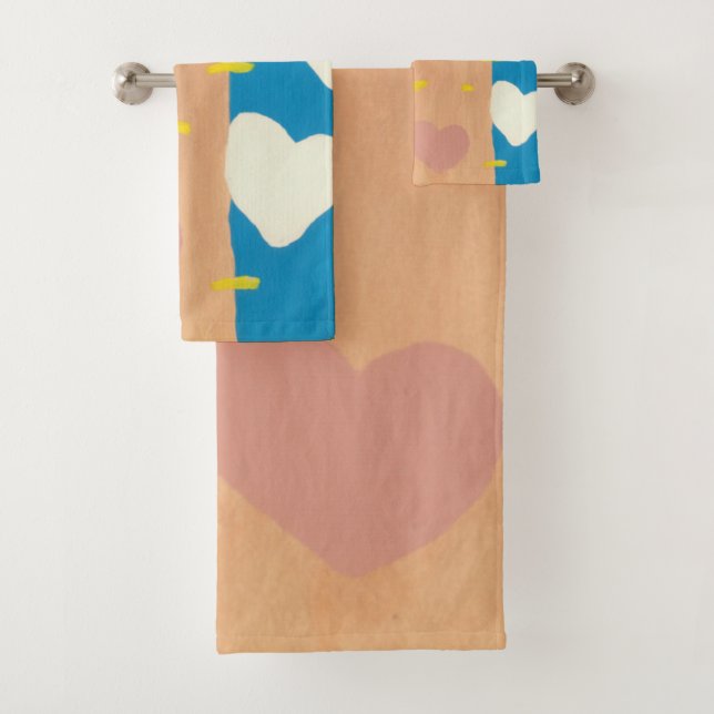 Ensemble de serviettes de bain Vent d'amour (En situation)