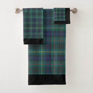 Ensemble de serviettes de bain vert forêt